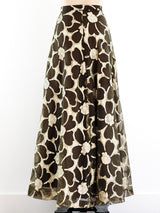Lurex Floral Maxi Skirt Skirt arcadeshops.com