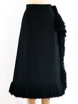 Geoffrey Beene Fringed Wool Skirt Skirt arcadeshops.com