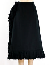 Geoffrey Beene Fringed Wool Skirt Skirt arcadeshops.com