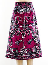 Pucci Printed Velvet Skirt Skirt arcadeshops.com
