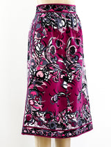 Pucci Printed Velvet Skirt Skirt arcadeshops.com