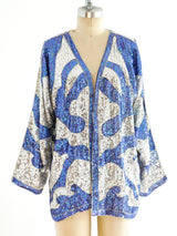 Indigo and Silver Sequin Jacket Jacket arcadeshops.com
