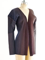 Issey Miyake Pleats Please Ombre Architectural Jacket Jacket arcadeshops.com