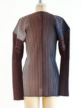 Issey Miyake Pleats Please Ombre Architectural Jacket Jacket arcadeshops.com