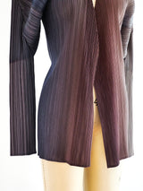 Issey Miyake Pleats Please Ombre Architectural Jacket Jacket arcadeshops.com