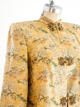 1940's Chinese Pagoda Jacquard Jacket Jacket arcadeshops.com