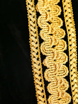 Soutache Embroidered Black Velvet Vest Jacket arcadeshops.com