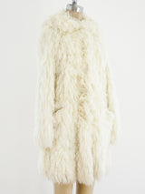 Ivory Yarn Shag Jacket Jacket arcadeshops.com