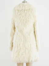 Ivory Yarn Shag Jacket Jacket arcadeshops.com