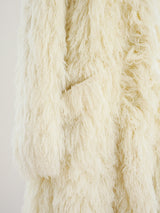 Ivory Yarn Shag Jacket Jacket arcadeshops.com