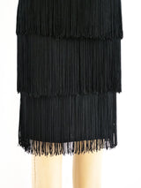 Fringed Sleeveless Dress Dress arcadeshops.com