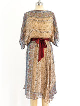 Floral Silk Chiffon Dress Dress arcadeshops.com