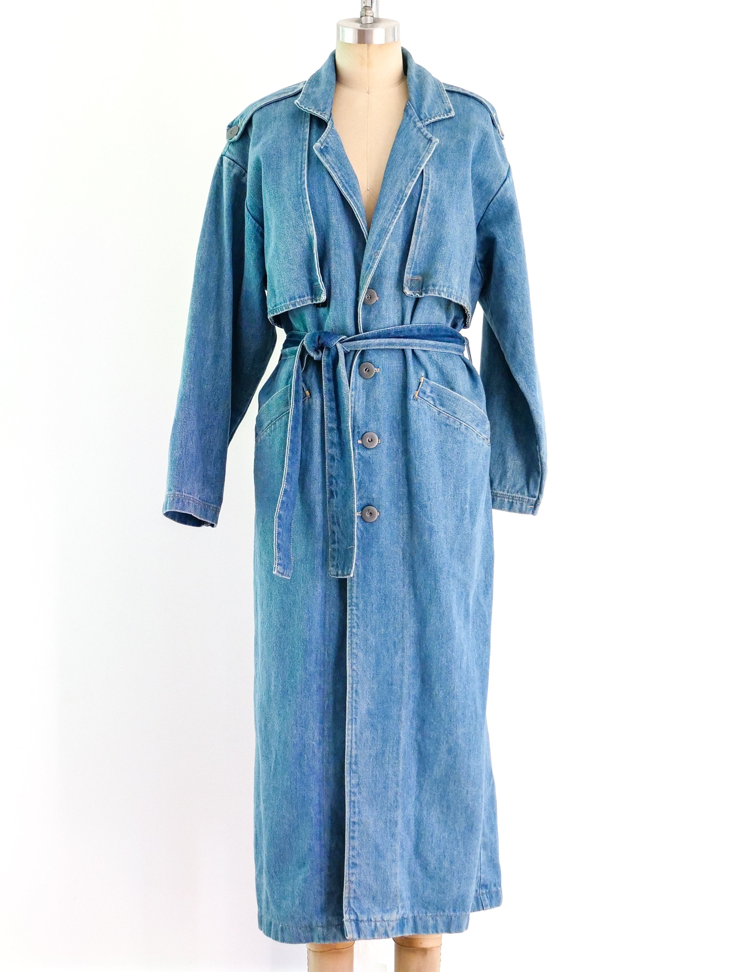 Denim Trench Coat