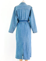 Denim Trench Coat Jacket arcadeshops.com