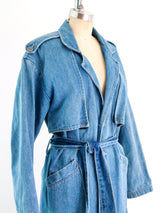 Denim Trench Coat Jacket arcadeshops.com