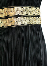 Plisse Pleated Sleeveless Dress Dress arcadeshops.com