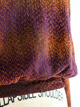 Missoni Metallic Ruffled Sweater Top arcadeshops.com