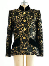 Givenchy Gold Brocade Jacket Jacket arcadeshops.com