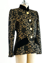 Givenchy Gold Brocade Jacket Jacket arcadeshops.com