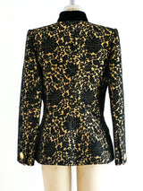 Givenchy Gold Brocade Jacket Jacket arcadeshops.com