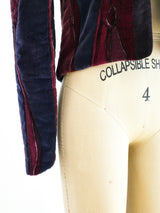 Hand Painted Quilted Velvet Jacket Jacket arcadeshops.com