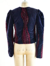 Hand Painted Quilted Velvet Jacket Jacket arcadeshops.com