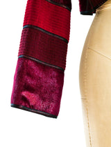 Geoffrey Beene Cropped Patchwork Jacket Jacket arcadeshops.com