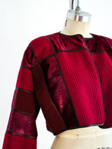Geoffrey Beene Cropped Patchwork Jacket Jacket arcadeshops.com