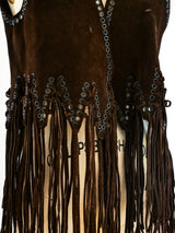 Fringed Suede Vest Jacket arcadeshops.com