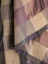 Issey Miyake Draped Silk Check Top Top arcadeshops.com