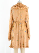 Chloe Ruffled Paisley Dress Dress arcadeshops.com