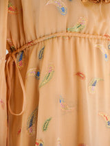 Chloe Ruffled Paisley Dress Dress arcadeshops.com