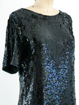 Ashish Black Sequin Mini Dress Dress arcadeshops.com