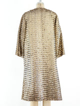 1960's Gold Sequin Coat Jacket arcadeshops.com