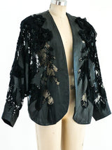 Leather and Lace Batwing Jacket Jacket arcadeshops.com