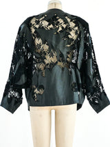 Leather and Lace Batwing Jacket Jacket arcadeshops.com