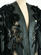 Leather and Lace Batwing Jacket Jacket arcadeshops.com