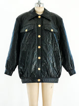 Quilted Black Leather Jacket Jacket arcadeshops.com