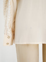 Escada Ruffled Silk Top Top arcadeshops.com