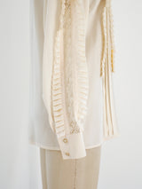 Escada Ruffled Silk Top Top arcadeshops.com