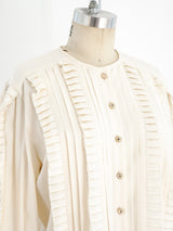 Escada Ruffled Silk Top Top arcadeshops.com