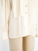 Escada Ruffled Silk Top Top arcadeshops.com