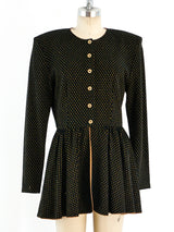 1970's Knit Belted Jacket Jacket arcadeshops.com