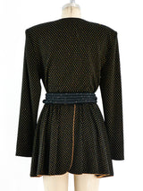 1970's Knit Belted Jacket Jacket arcadeshops.com