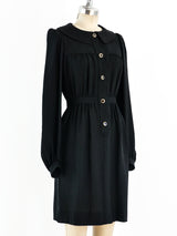 Yves Saint Laurent Smocked Shirt Dress Dress arcadeshops.com