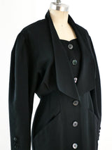 Tailored Black Coat Dress Dress arcadeshops.com