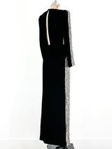 Estevez Sillver Sequin Column Dress Dress arcadeshops.com