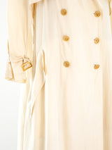 Chanel Silk Trench Coat Jacket arcadeshops.com