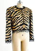 Sequin Tiger Stripe Jacket Jacket arcadeshops.com