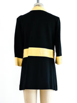 Mod Vinyl Trimmed Knit Jacket Jacket arcadeshops.com